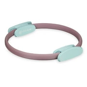 Gaiam Pilates Ring, Dusty Pink/Seafoam, 14.75" diameter, non-slip foam handles, 1 Ring