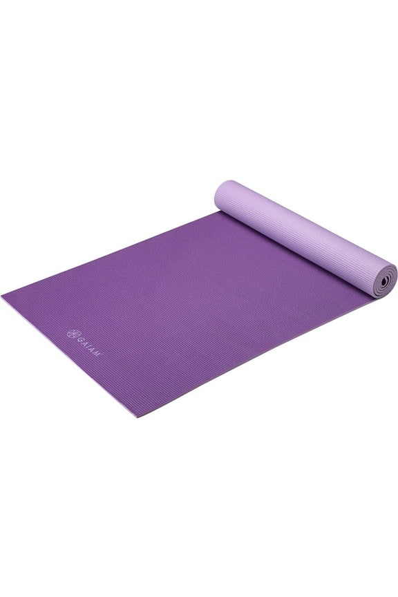 Premium 2-Color Yoga Mat, Plum Jam, 5mm