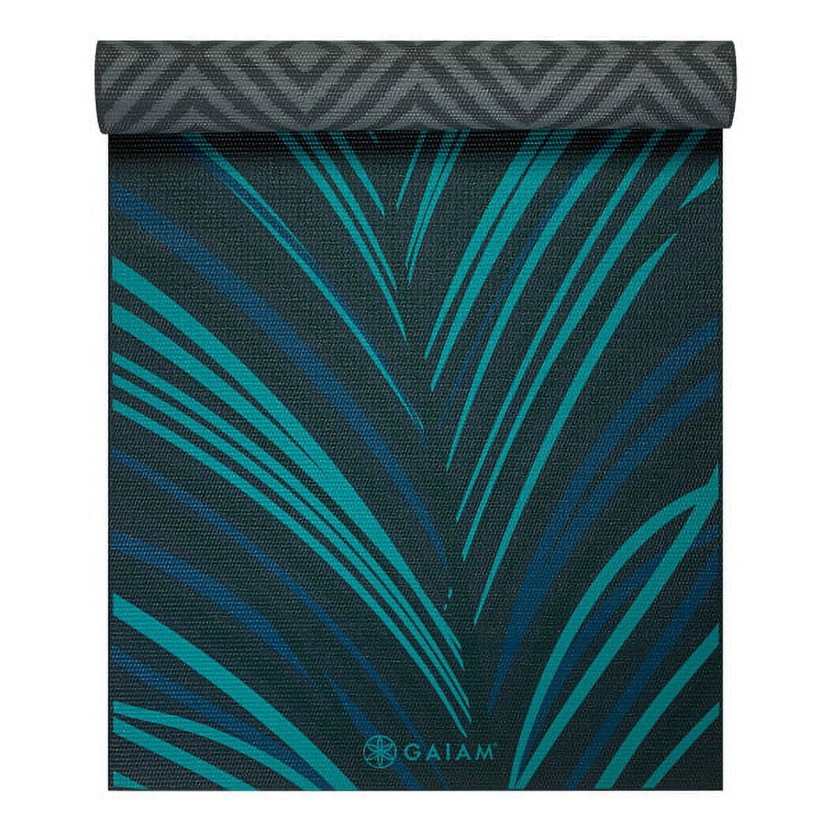 Gaiam Reversible Spiral Motion 6mm Yoga Mat - Fitness Mats For