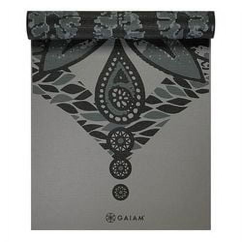 Gaiam Premium Print Reversible Yoga Mat, Reversible Kaleidoscope, 6mm