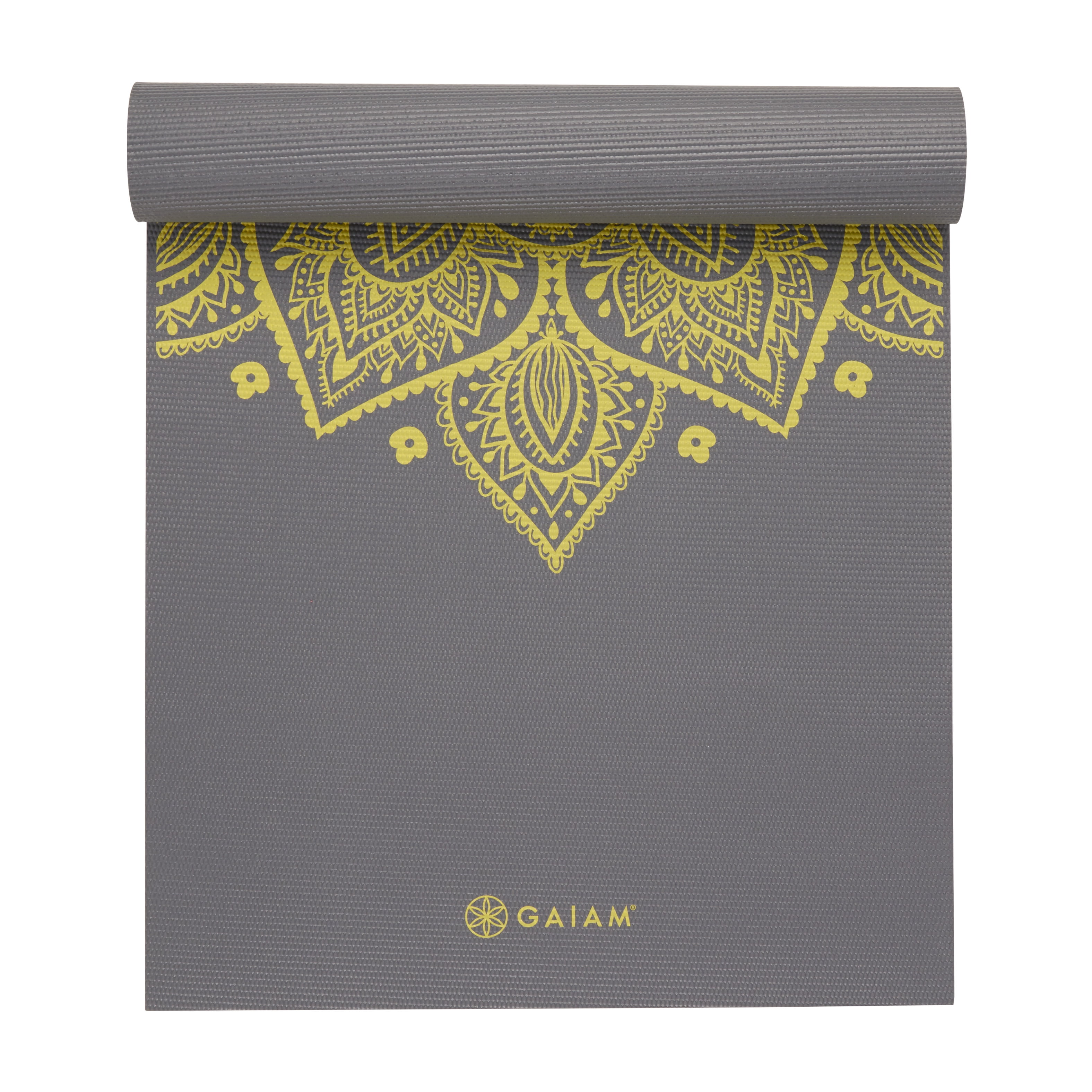 Gaiam Thirsty Yoga Hand Towel - Granite Storm/Citron 