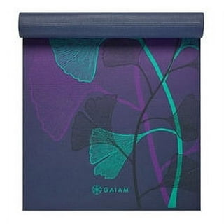 Gaiam Premium 2-colour Yoga Mat 6mm Purple Jam for sale online