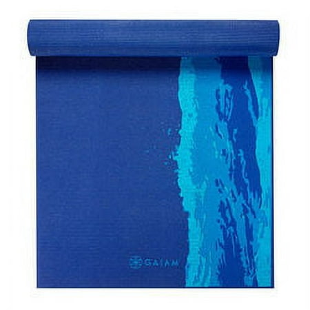 Gaiam Lightweight Premium Oceanscape Yoga Mat, 6mm