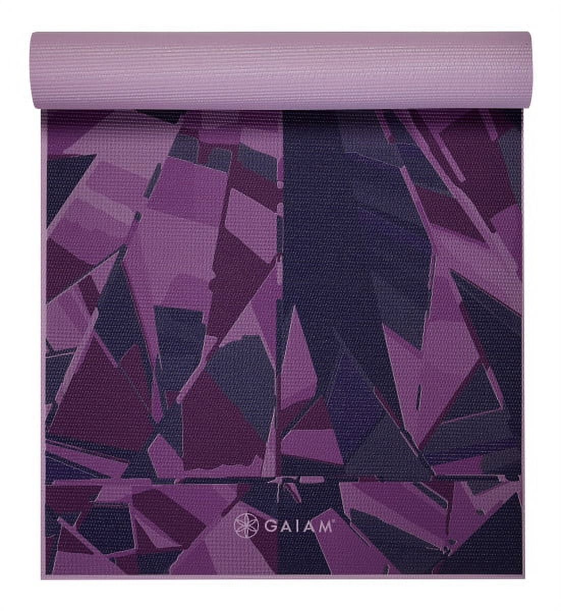 Gaiam Premium Print Yoga Mat, Granite Mountains, 6mm 
