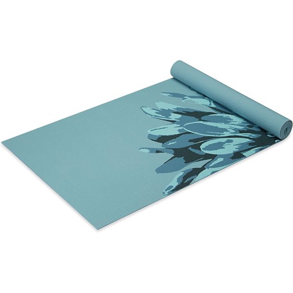 Gaiam Print Yoga Mat, Non Slip Exercise & Fitness Mat for All Types of Yoga, Pilates & Floor Exercises