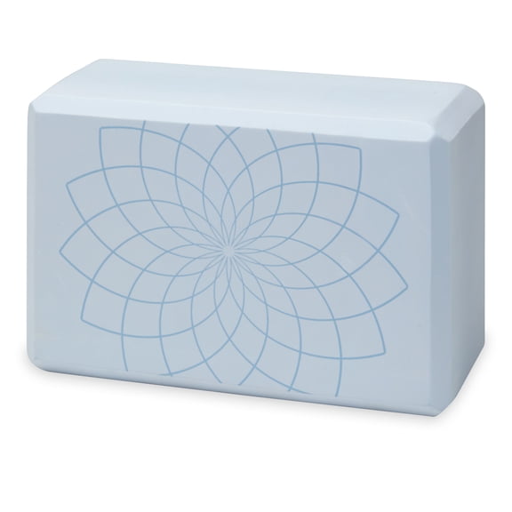 Gaiam Printed Fashion Yoga Block, Made from Sturdy Foam, Lilac Sky Swirl