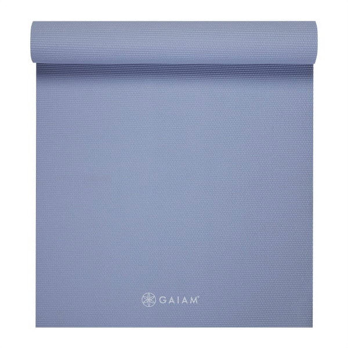 Gaiam Solid Color Yoga Mat, Chambray, 5mm