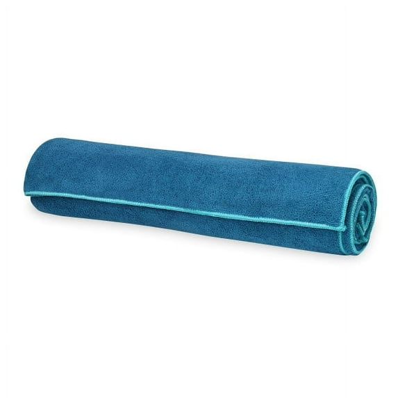 Gaiam Stay-Put Yoga Towel, Lake