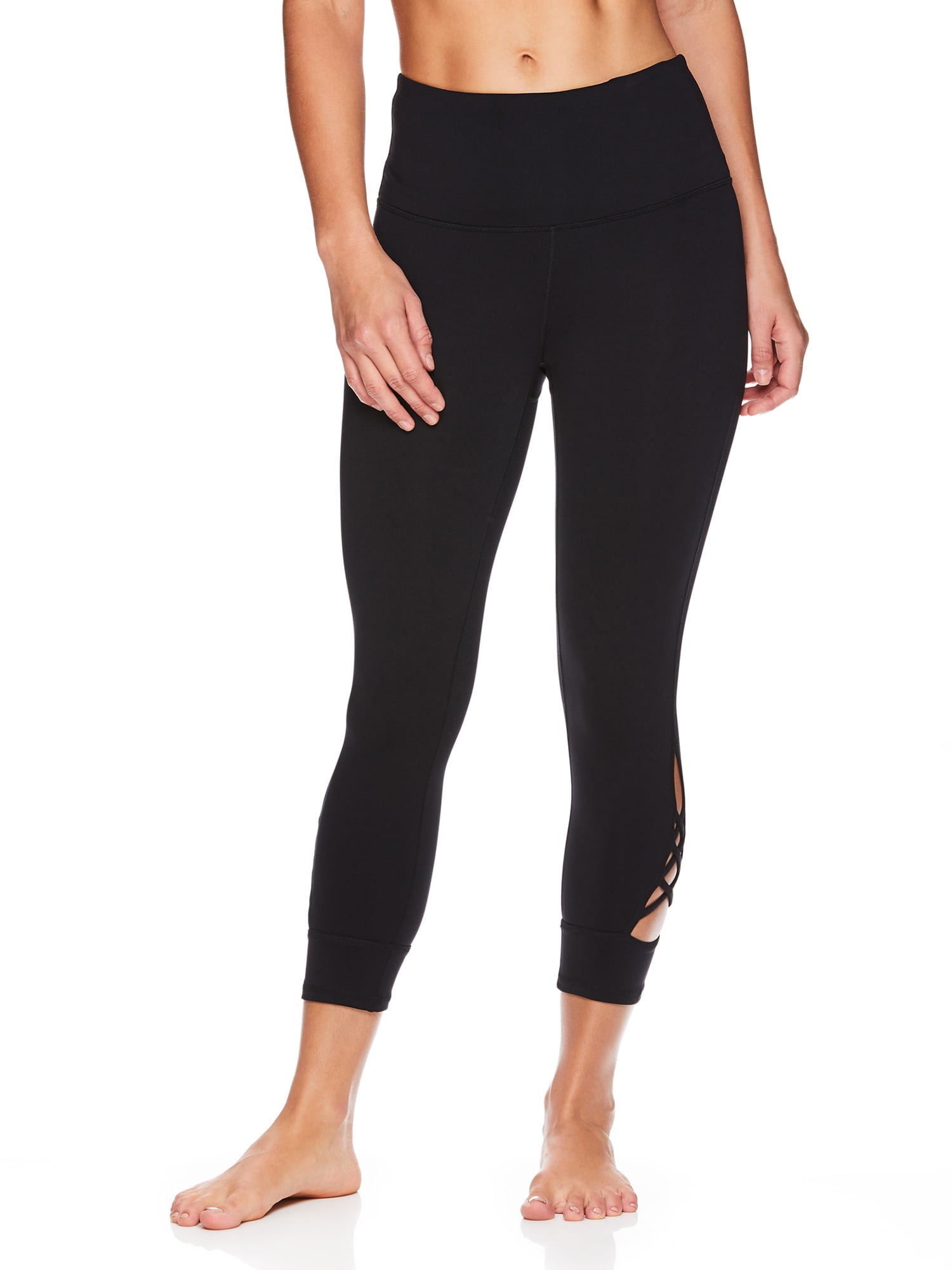 Gaiam Women's Active Om High Rise Strappy Capri - Walmart.com