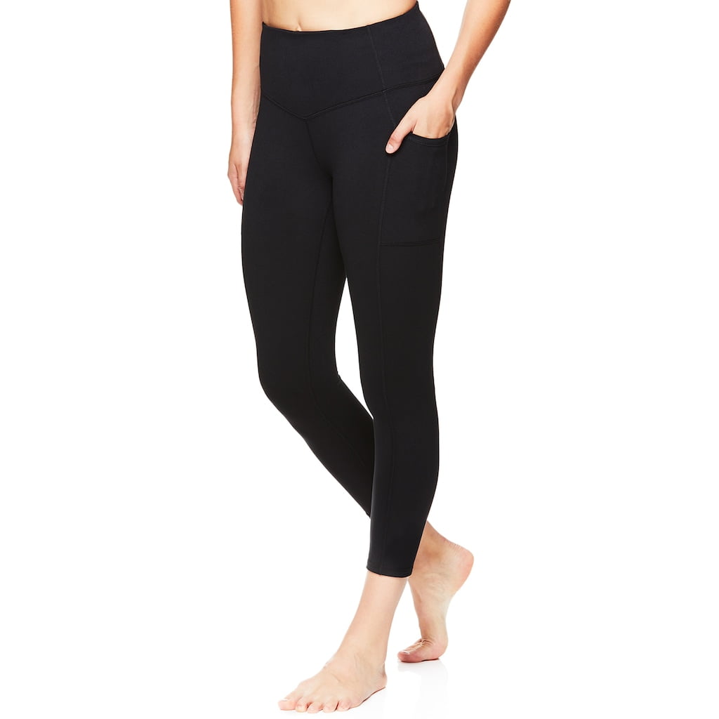 Gaiam Women's Om High Rise Waist Yoga Pants Black 29
