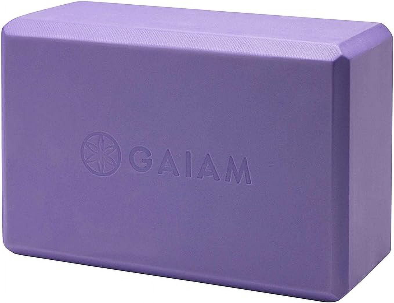 Gaiam Yoga Block Supportive LatexFree EVA Foam Soft NonSlip Surface