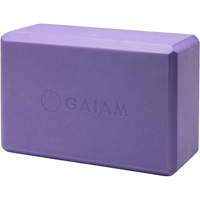 Gaiam Yoga Block Supportive LatexFree EVA Foam Soft NonSlip Surface