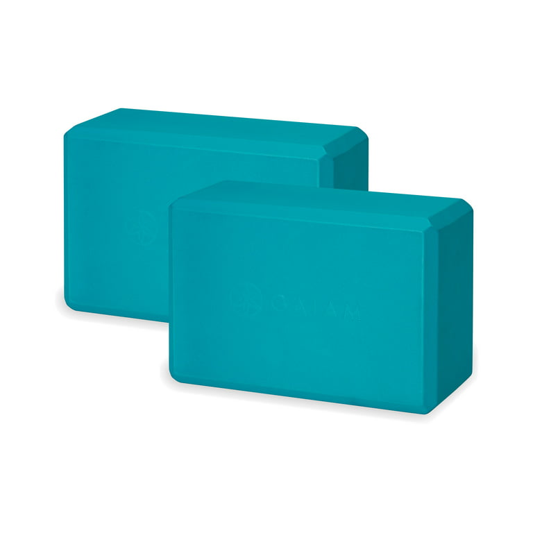 Gaiam Yoga Blocks, Set of 2 Vivid Blue 