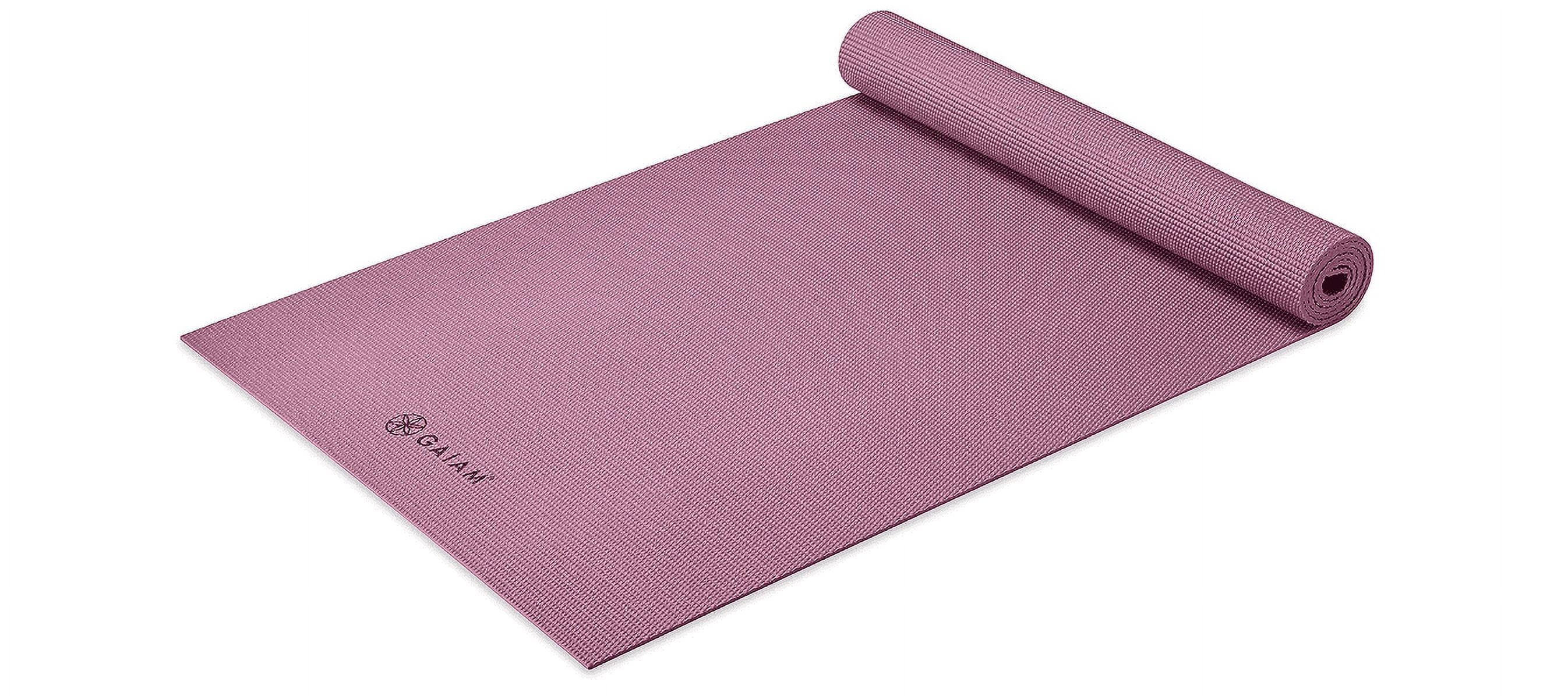 Gaiam Yoga Mat Premium 5mm Solid Thick Non Slip Exercise & Fitness