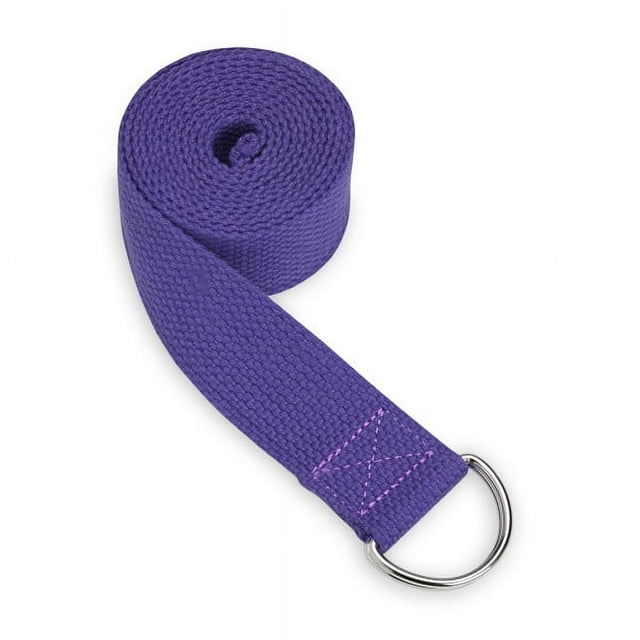 Gaiam Yoga Strap, 6 Ft, Purple