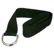Gaiam Yoga Strap, Black, 6 feet