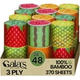 Gaias Premium and Soft FruiTP Organic Bamboo Toilet Paper 36 Mega