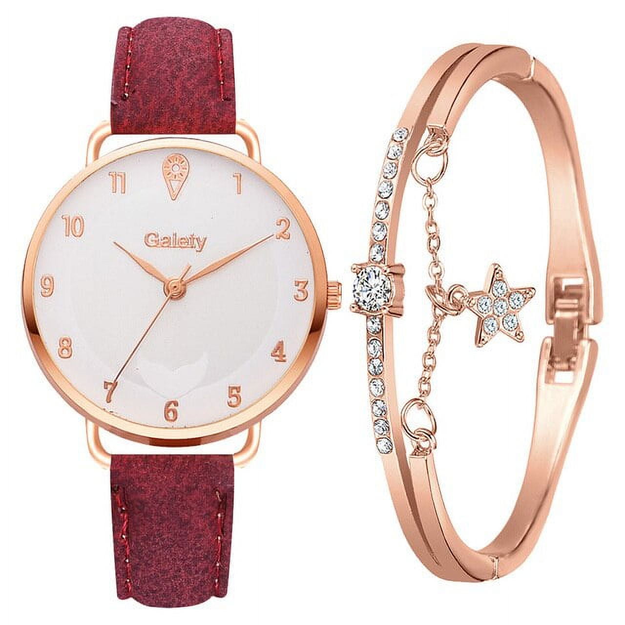 Jacenvly Clearance 2024 New Gaiety Sleek Fashion with Strap Dial Women'S  Quartz Watch Gift Watch Cool