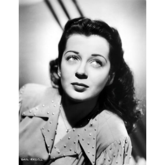 Gail Russell Posed in Dress with White Background Photo Print (24 x 30)