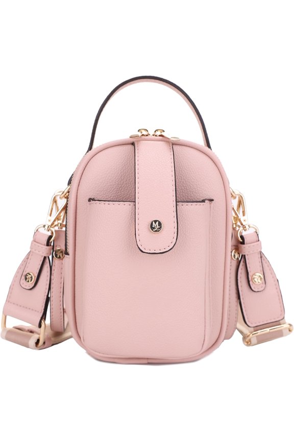 Gail Vegan Leather Multi Compartment Crossbody Bag