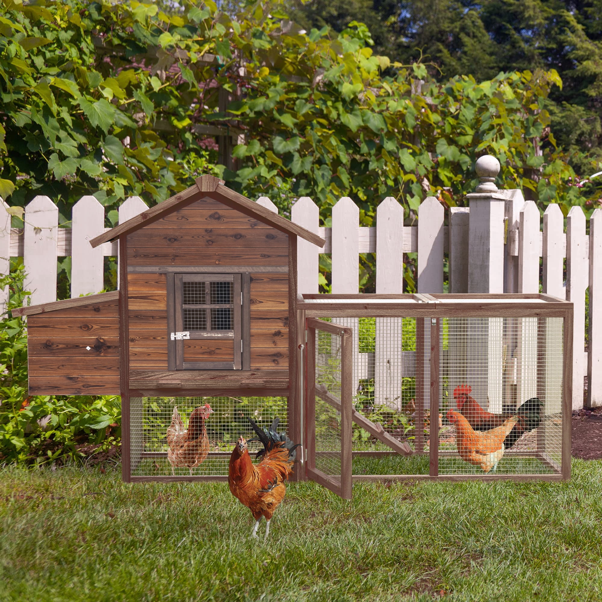 Gaildon Large Removable Chicken Coop for 45 Chickens ,with 2 Story