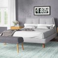 Gaillard Queen Upholstered Platform Bed, Headboard Included, Upholstery