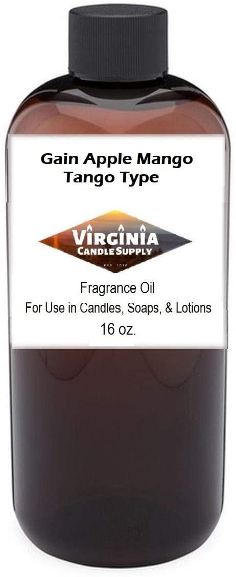 Gain Apple Mango Tango Type 16oz Bottle for Candle Making, Soap Making, Tart Making, Room Sprays, Lotions, Car Fresheners, Slime, Bath Bombs, Warmers
