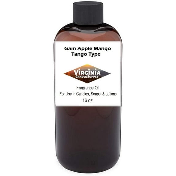 Gain Apple Mango Tango Type 16oz Bottle for Candle Making, Soap Making, Tart Making, Room Sprays, Lotions, Car Fresheners, Slime, Bath Bombs, Warmers