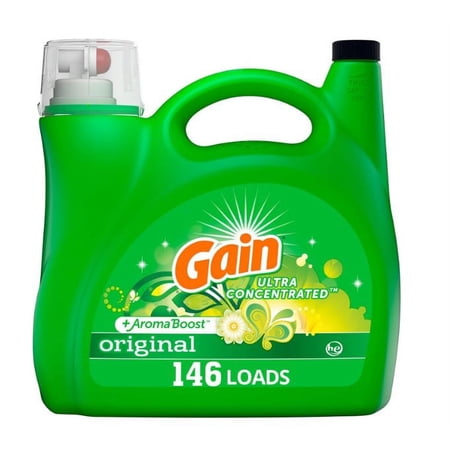 Gain + AromaBoost Ultra Concentrated Liquid Laundry Detergent, Original (146 loads, 200 fl. oz.)