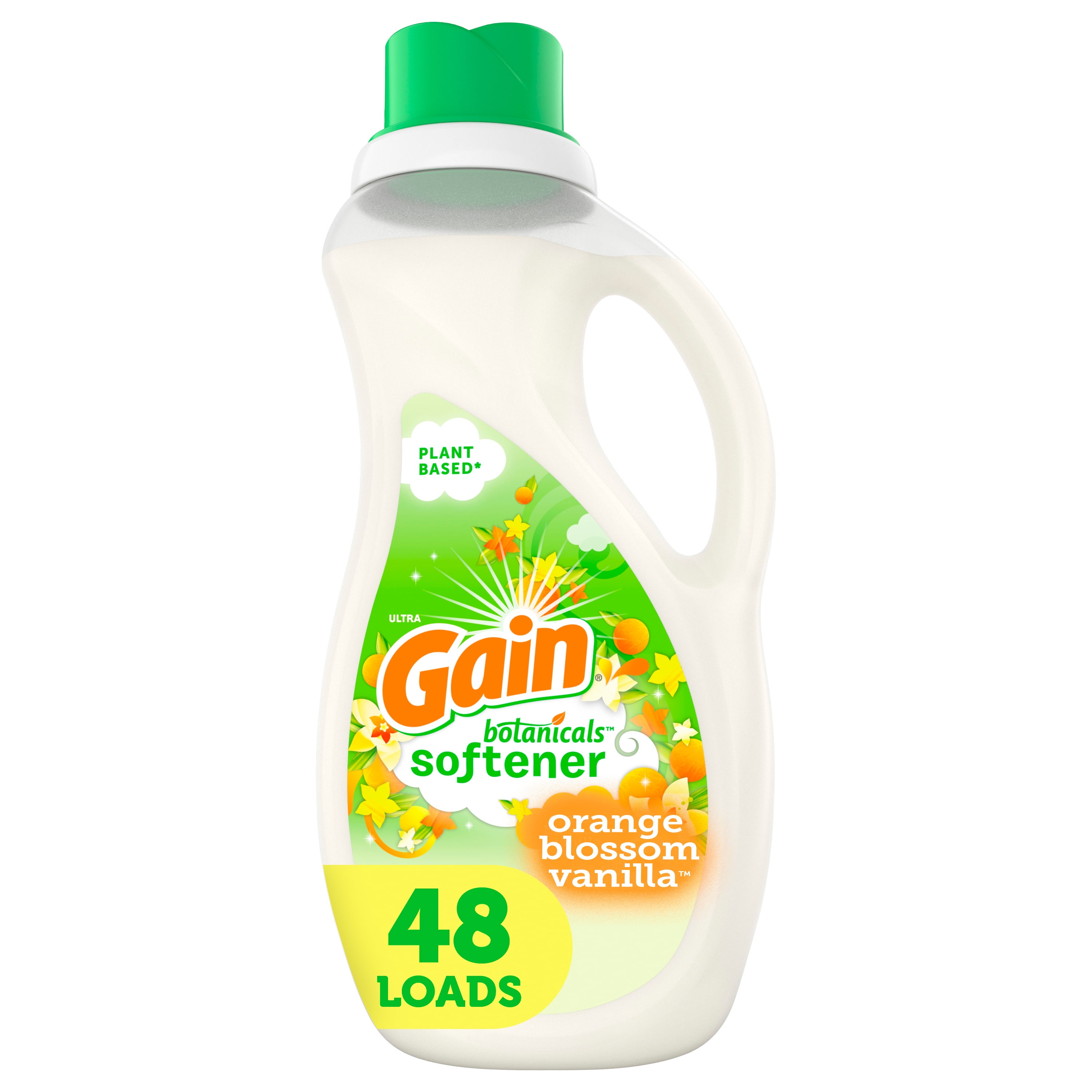 Gain Botanicals Orange Blossom, 48 Loads Liquid Fabric Softener, 44 fl