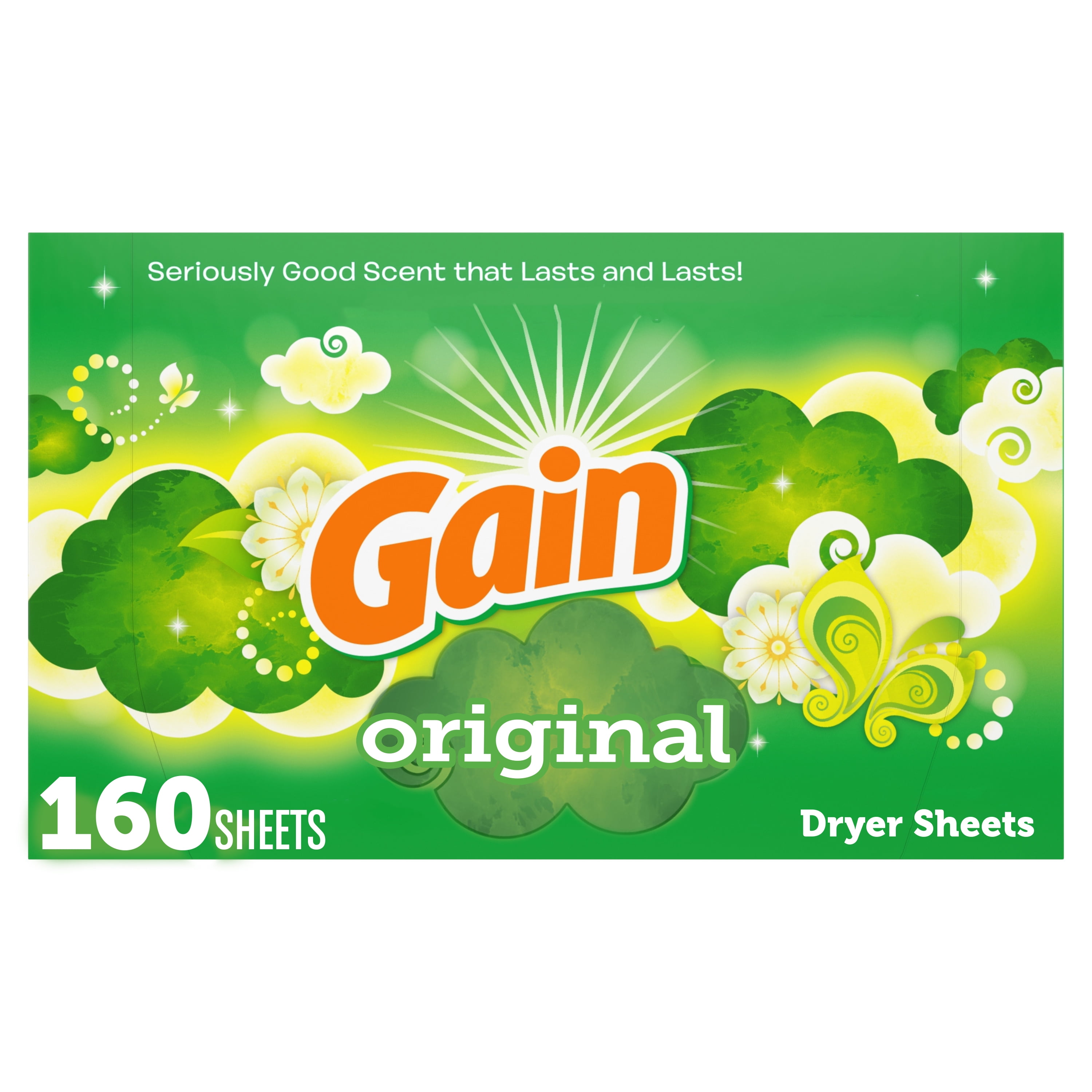Gain Dryer Sheets, Original Scent, 160 Count