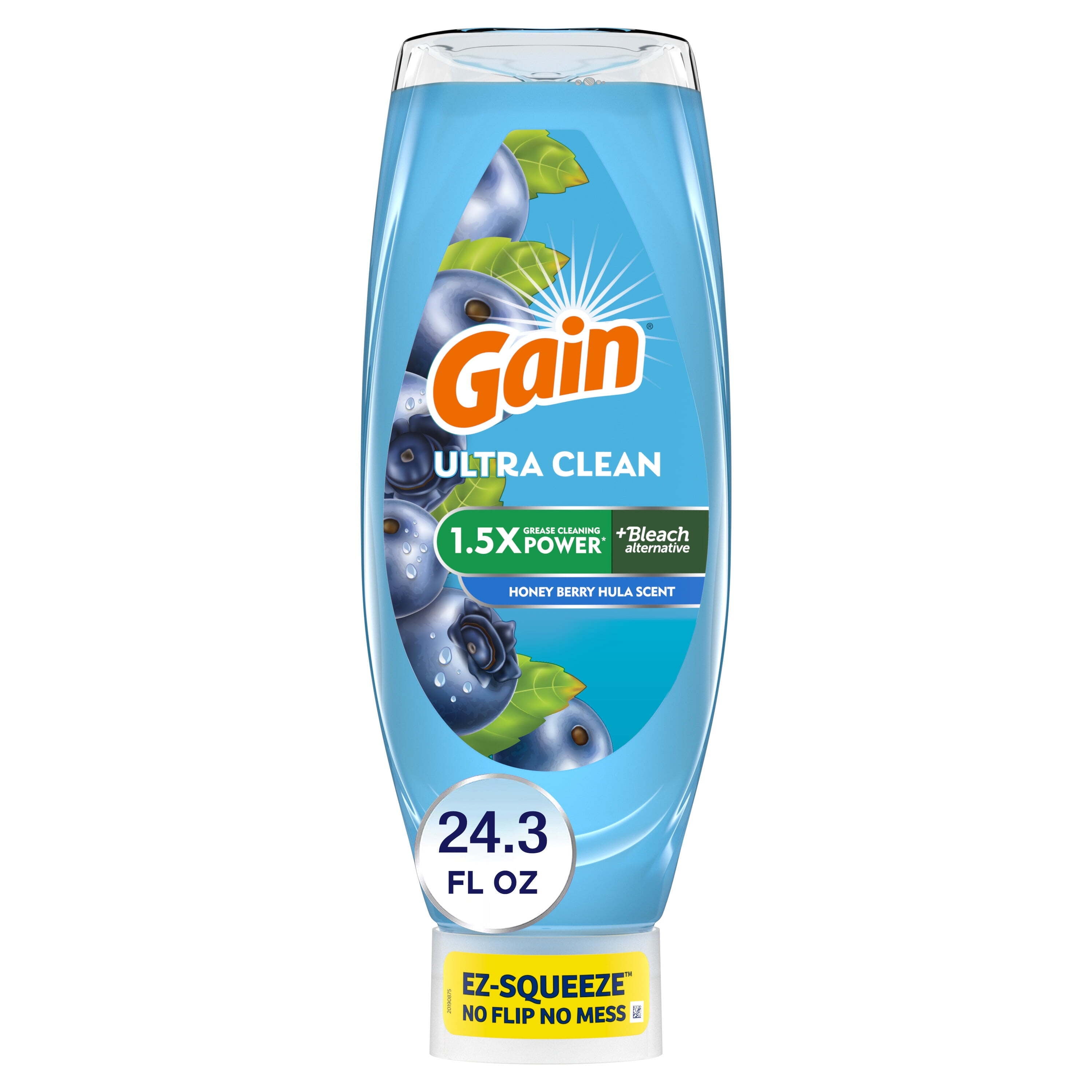Gain EZ-Squeeze Dishwashing Liquid Dish Soap, Honeyberry Hula, 24.3 fl ...