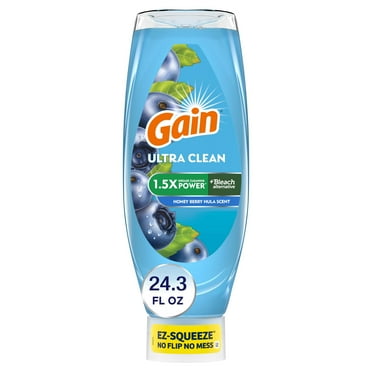 Gain EZ-Squeeze Dishwashing Liquid Dish Soap, Honeyberry Hula, 24.3 fl oz