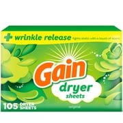 Gain Dryer Sheets, Original Scent, 105 Count