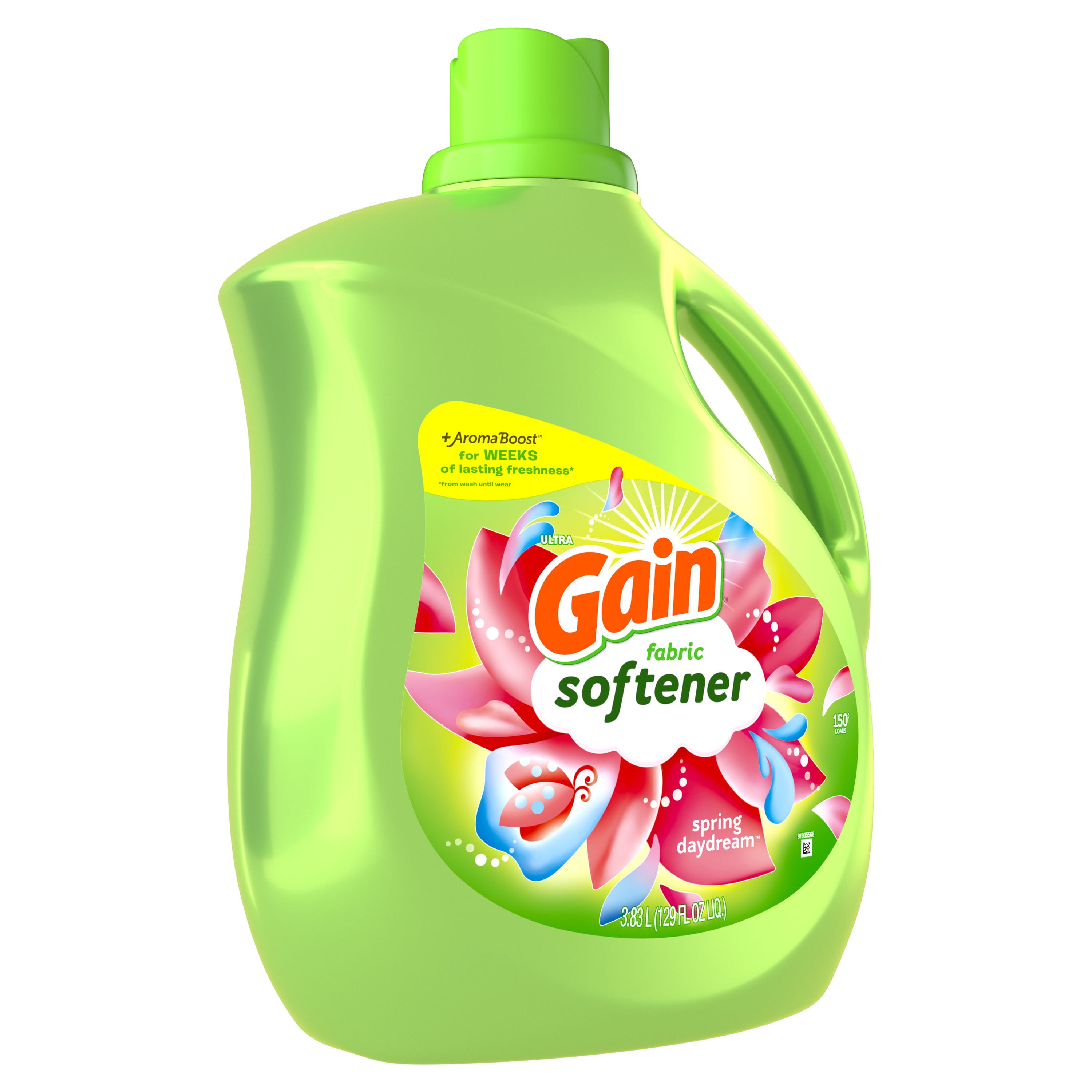 Gain Fabric Softener, Spring Daydream, 129 fl oz, 150 Loads