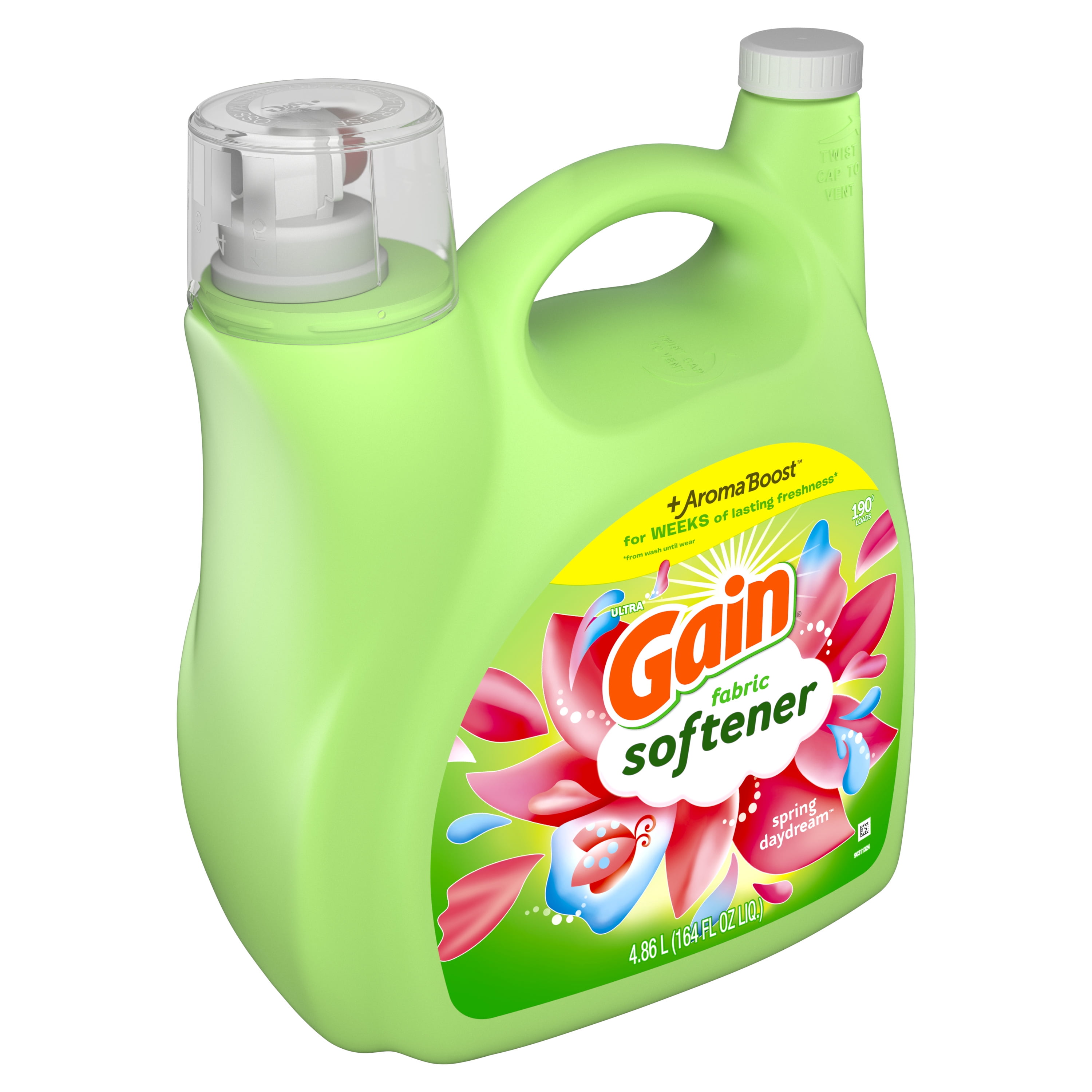 Gain Fabric Softener, Spring Daydream, 164 fl oz, 190 Loads