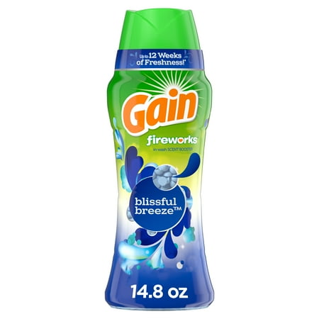 Gain Fireworks In-Wash Scent Booster Beads, Blissful Breeze, 14.8 Oz