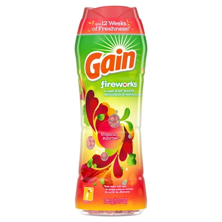 Gain Fireworks In-Wash Scent Booster Beads, Tropical Sunrise, 10 oz