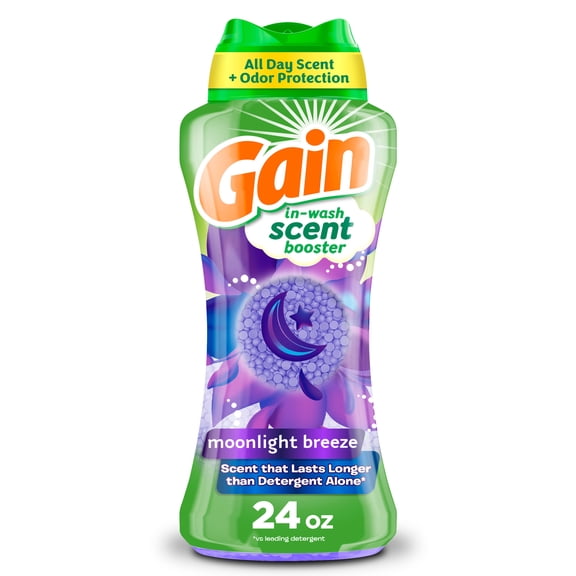 Gain Laundry Scent Beads, Fireworks In-Wash Scent Booster, Moonlight Breeze Scent, 24oz