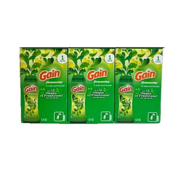 Gain Fireworks In-wash Scent Booster Beads Original 3pk 1.37 Oz