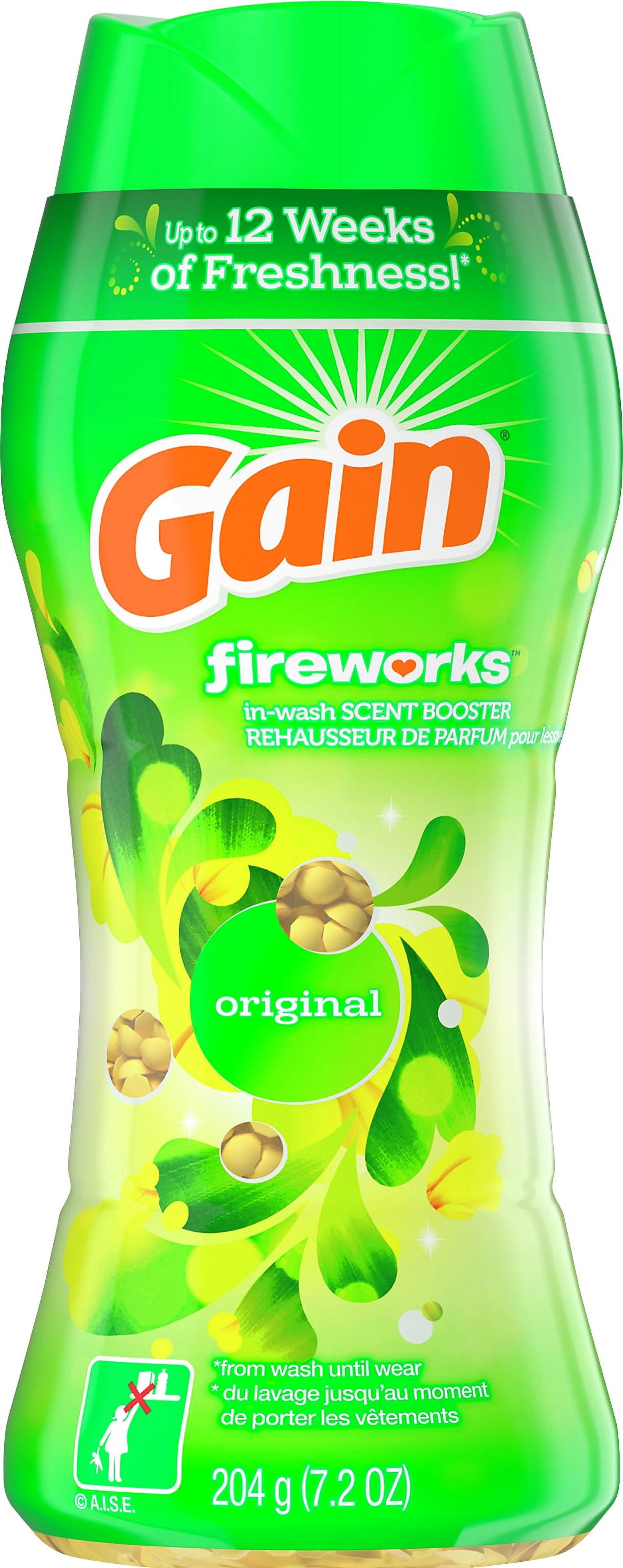 Gain Fireworks in-Wash Scent Booster Beads, Original, 7.2 oz
