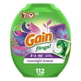 thumbnail image 1 of Gain Flings Laundry Detergents Pod  Moonlight Breeze  112 Ct (Pack of 18), 1 of 9