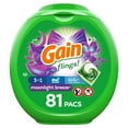 thumbnail image 1 of Gain Flings Liquid Laundry Detergent Pacs, 81 Ct, Moonlight Breeze Scent, 1 of 8