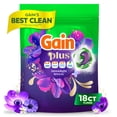 thumbnail image 1 of Gain Plus Flings Laundry Detergent Liquid Washing Pacs, Gain's Best All-In-One Clean, Moonlight Breeze Scent, 18 Count, 1 of 15