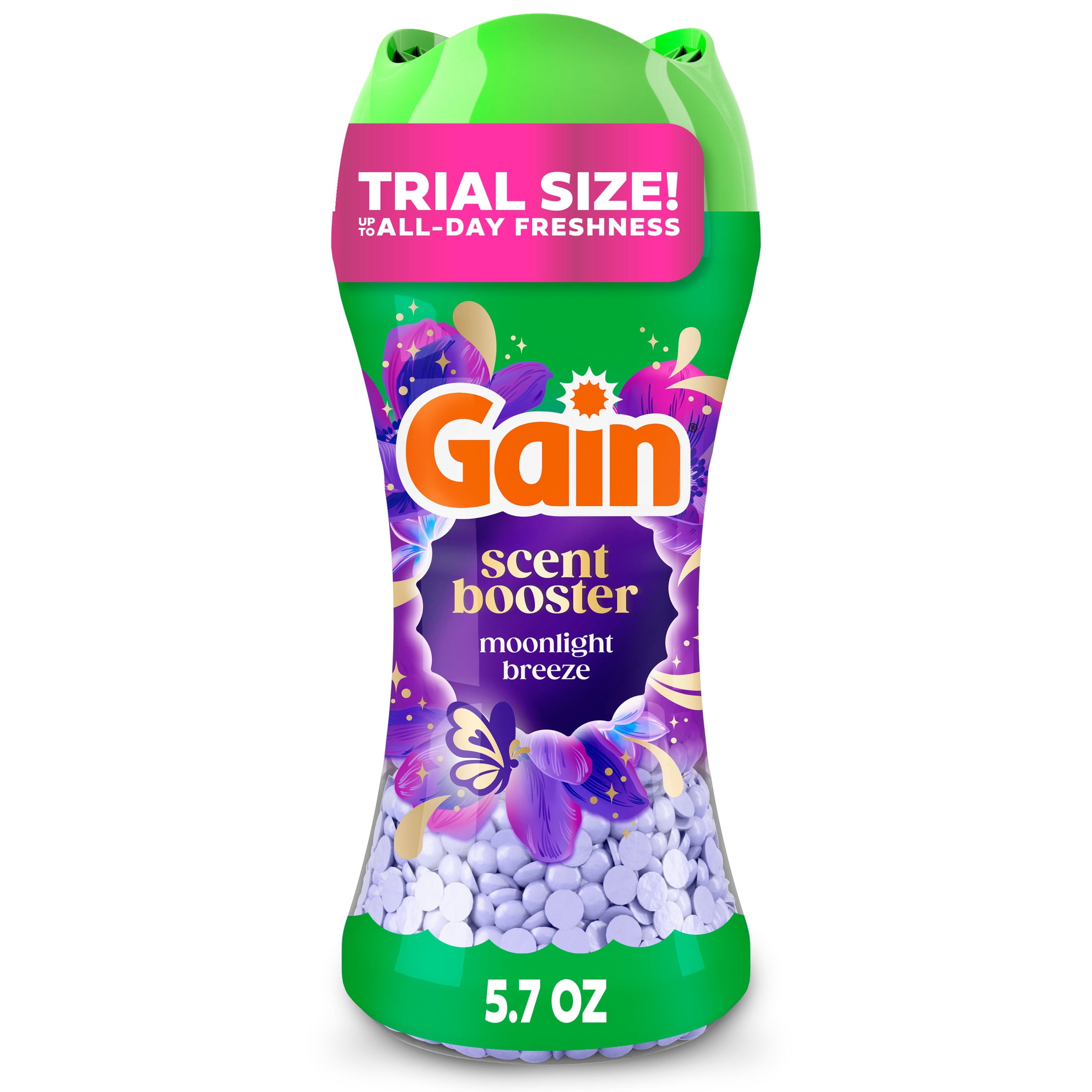 Gain In-Wash Laundry Scent Booster Beads, Moonlight Breeze Scent, 5.7 oz