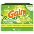 thumbnail image 1 of Gain Powder Laundry Detergent, Original Scent, 154 oz, 167 Loads, 1 of 10