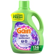 Gain Laundry Liquid Fabric Softener, Moonlight Breeze Scent, 100 fl oz, 136 Loads