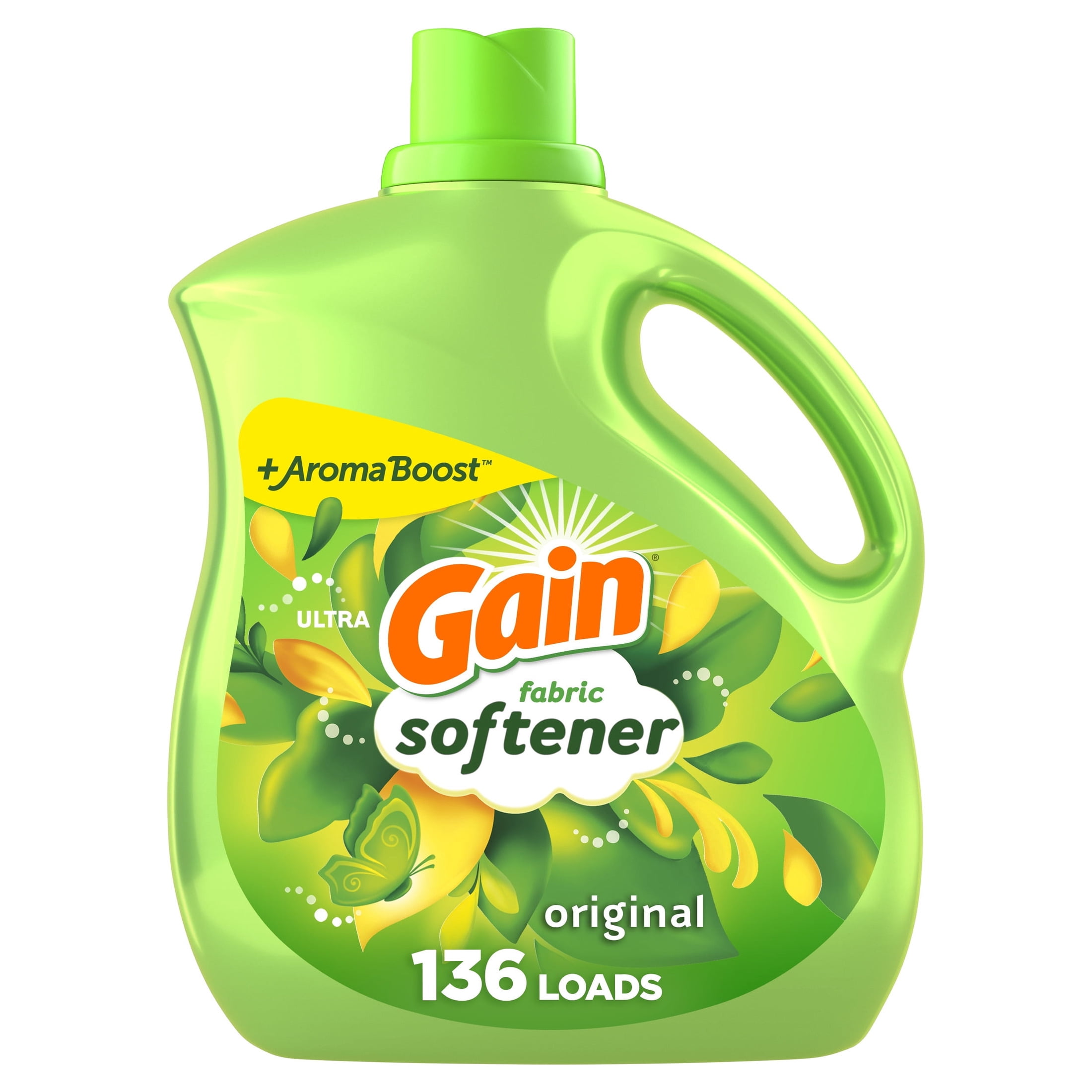Gain Laundry Liquid Fabric Softener, Original Scent, 100 fl oz, 136 Loads