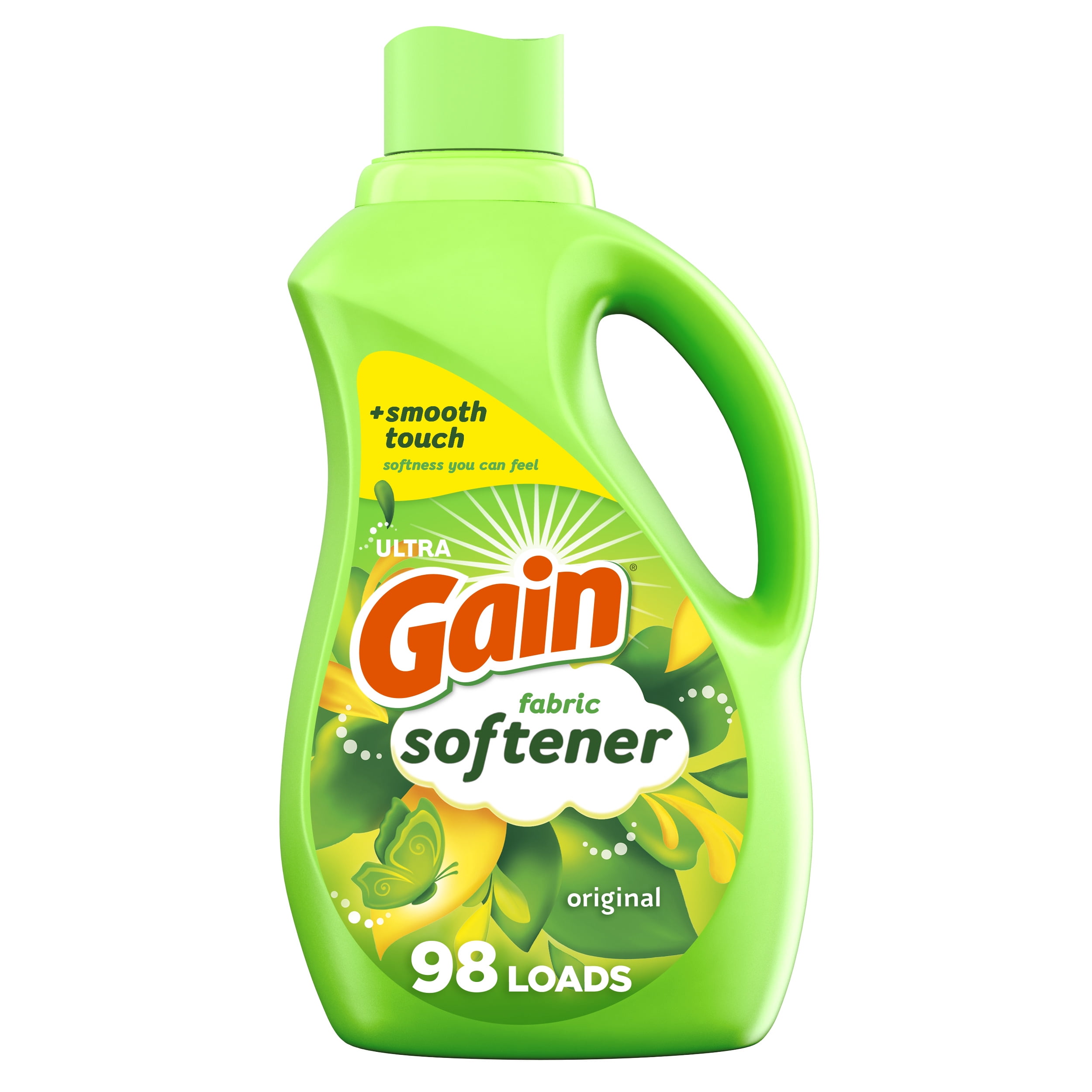 Gain Laundry Liquid Fabric Softener, Original Scent, 72 fl oz, 98 Gain Laundry Liquid Fabric Softener, Original Scent, 72 fl oz, 98