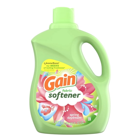 Gain Laundry Liquid Fabric Softener, Spring Daydream Fabric Conditioner, 100 fl oz, 136 Loads